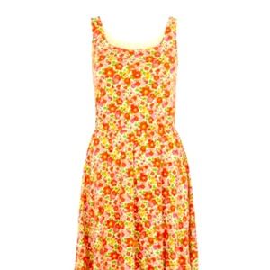 Liberty of London for Uniqlo yellow floral dress